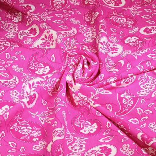 Viskose-Stoff Paisley Blume