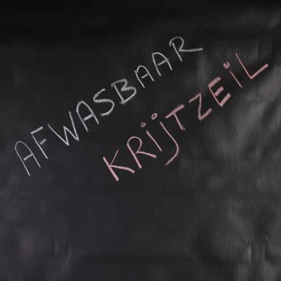 Tischdeckenfolie Deluxe Kreidetafel Schwarz