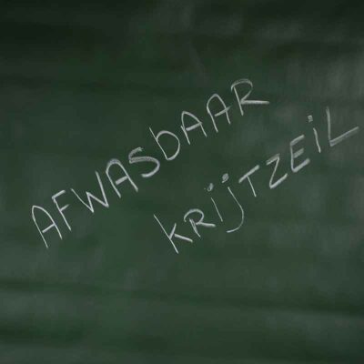 Tischdecke Tafelzeil Kreidetafel grün