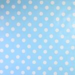 Tafelzeil deluxe stip 2 cm lichtblauw