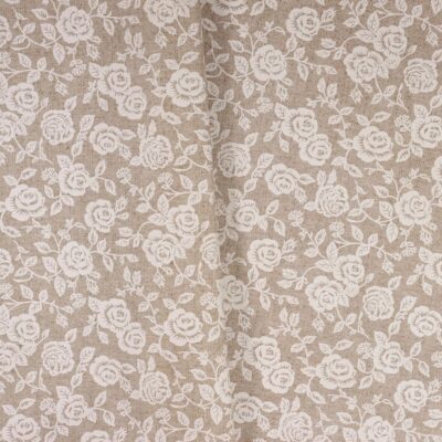 Tafelzeil Leinenlook rose beige