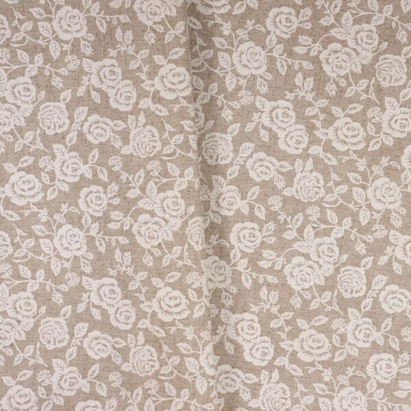 Tafelzeil Leinenlook rose beige