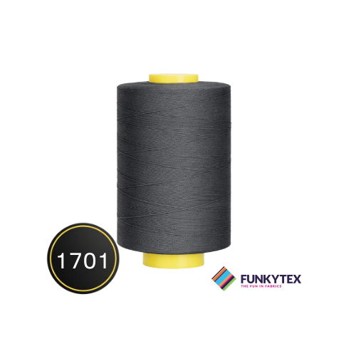 Atelier Nähgarn 1000 Meter Funkytex Dunkelgrau