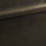 Jacquard mini ruit metallic zwart/goud