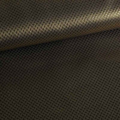 Jacquard Mini-Karo Metallic Schwarz/Gold