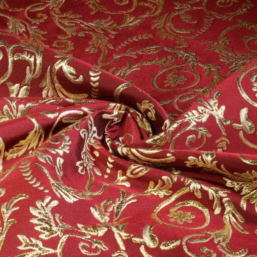 Barock-Jacquard rot/gold