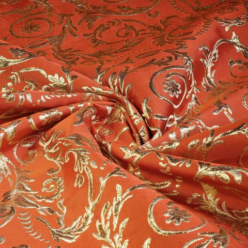 Barock-Jacquard orange/gold