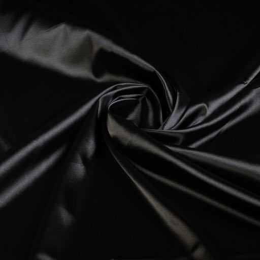 Silky Satin Stretch Schwarz