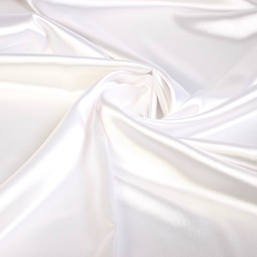 Silky Satin Stretch Weiß