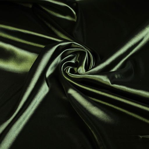 Silky Satin Stretch Armeegrün
