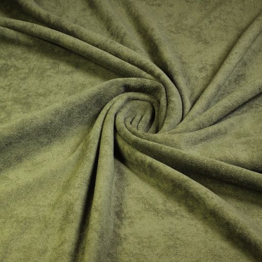 Stretch-Frottier Armeegrün