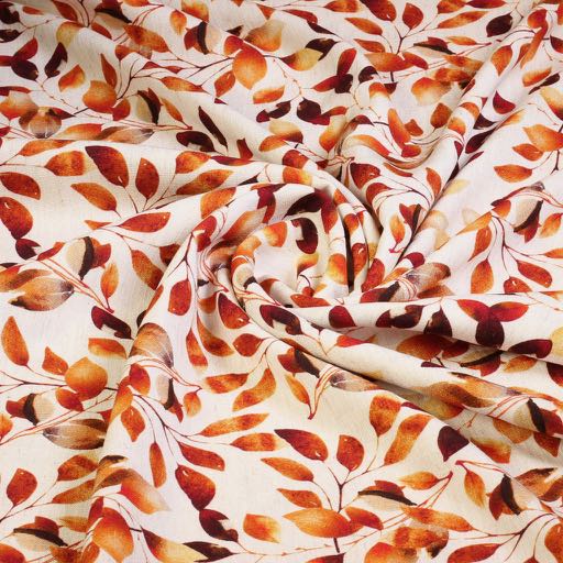 Bedruckter Leinen-Viskose Floral 2