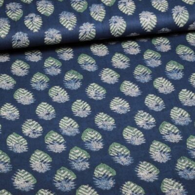 Baumwoll-Voile Batik Federn