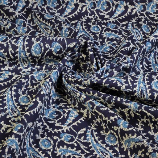 Baumwollvoile Batik Paisley