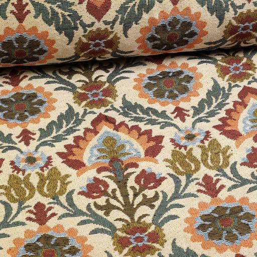 Gobelin Stoff Vintage Blumen
