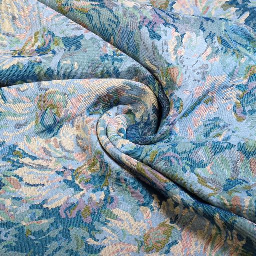 Gobelin Stoff Vintage Blumen 3