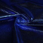 Metallic Folie Party Stoff Kobalt