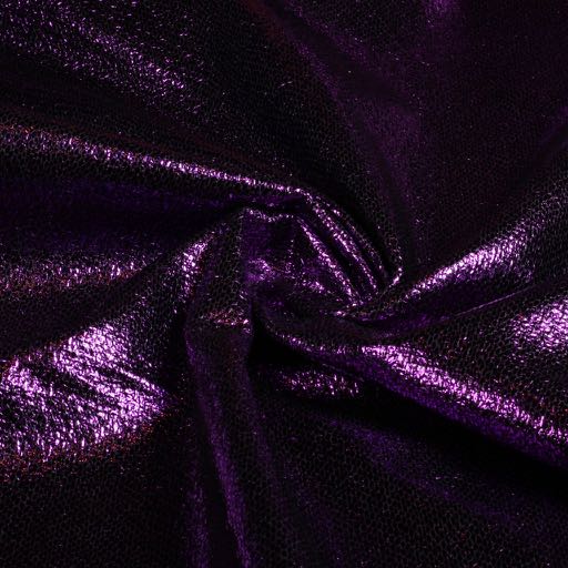 Metallic Folie Party Stoff Lila