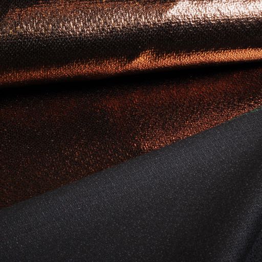 Metallic Folie Party Stoff Bronze