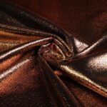 Metallic Folie Party Stoff Bronze