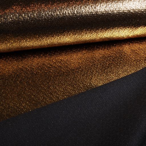 Metallic Folie Party Stoff Gold