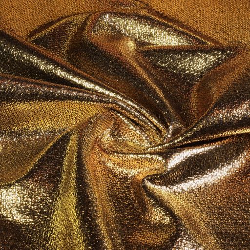 Metallic Folie Party Stoff Gold