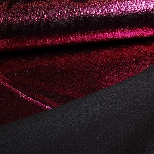 Metallic Folie Party Stoff Fuchsia