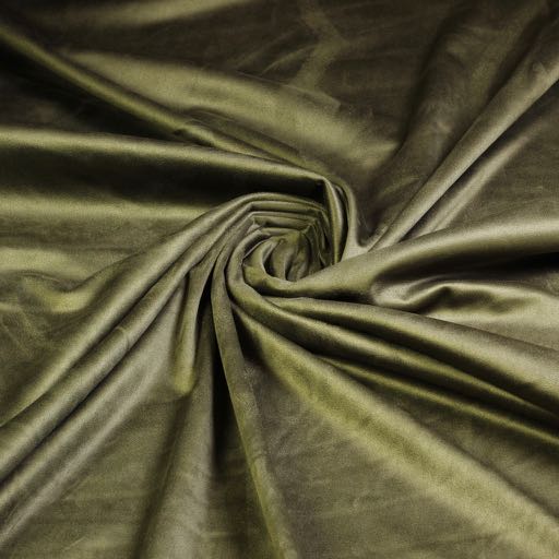 Stretch-Wildlederstoff army / oliv