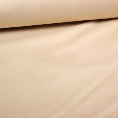 Stretch Veloursleder Stoff beige / ecru