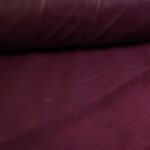 Stretch-Leder / Velours Stoff Bordo / Bordeaux