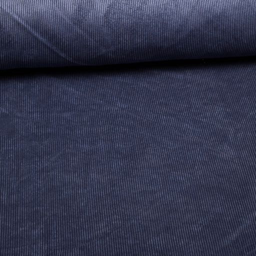 11-Rippen-Cordsamt Stretch Dunkel-Jeans