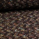 Bouclé/Tweed Lurex Stoff Zickzack 2