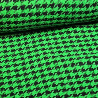 Tweedstoff Pied de Poule Grün